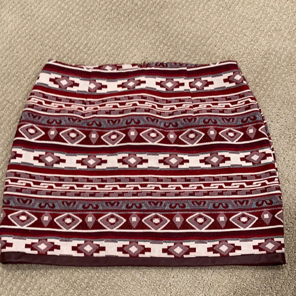 Jack Aztec tribal Indian print skirt size 4 small
